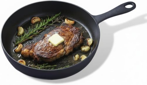 Naturally non-stick pre-seasoned cast iron frying pan, smooth finish for grilling and saut??ing, suitable for oven and campfire.