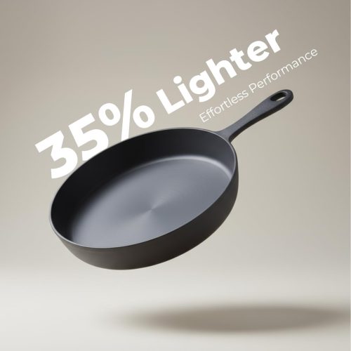 Naturally non-stick pre-seasoned cast iron frying pan, smooth finish for grilling and saut??ing, suitable for oven and campfire.