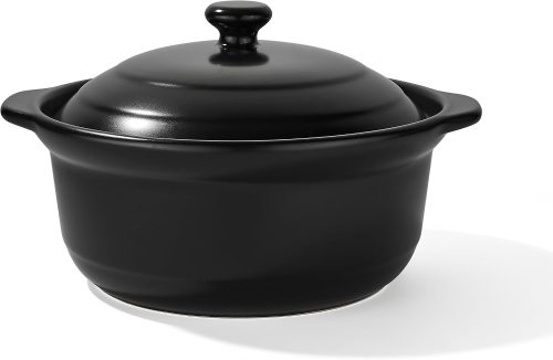 Korean dolsot pot set with lid, 3.4 quart capacity, suitable for bibimbap and stews.