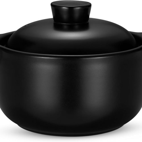 Korean dolsot pot set with lid, suitable for bibimbap, kimchi, hot pot, soups and stews.