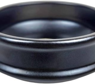 Korean ttukbaegi clay cooking bowl, 7-inch direct fire safe, for soups and rice.