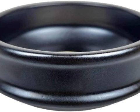 Korean ttukbaegi clay cooking bowl, 7-inch direct fire safe, for soups and rice.