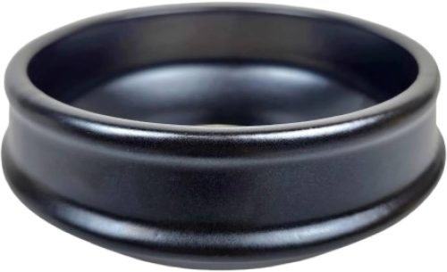 Korean ttukbaegi clay cooking bowl, 7-inch direct fire safe, for soups and rice.