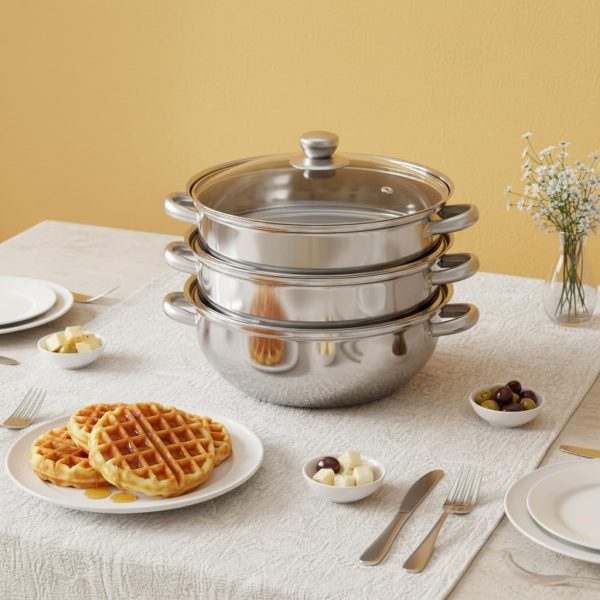 Stainless Steel Multi Tier Steamer Pot