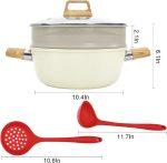 Ceramic Stock Pot with Steamer Basket