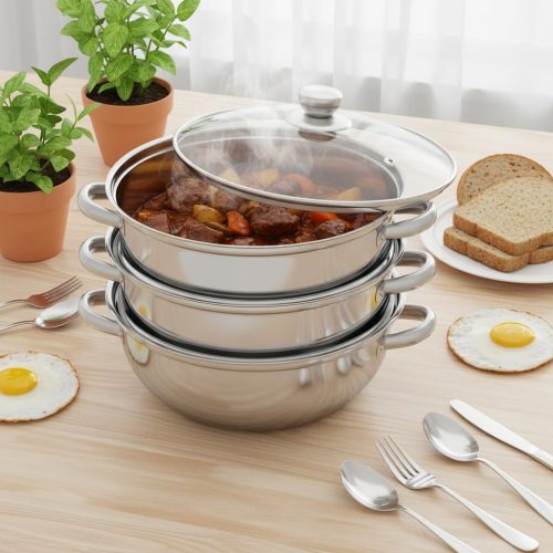 Stainless Steel Multi Tier Steamer Pot