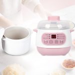 Ceramic Slow Cooker with Steamer Basket