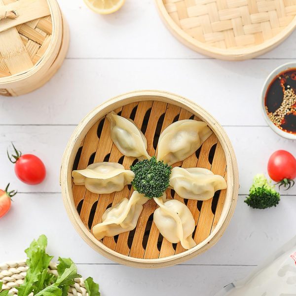 Three Tier Bamboo Steamer Basket