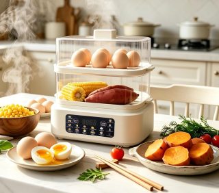 Double Layer Electric Egg Steamer