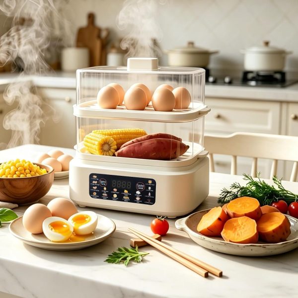 Double Layer Electric Egg Steamer