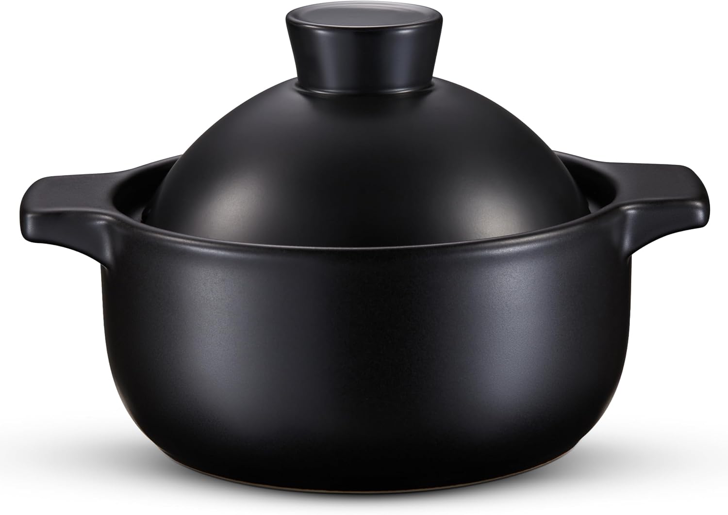 Large Korean dolsot bowl with lid, 68 oz capacity, oven and dishwasher safe.