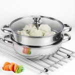 Stainless Steel Steamer Pot with Glass Lid