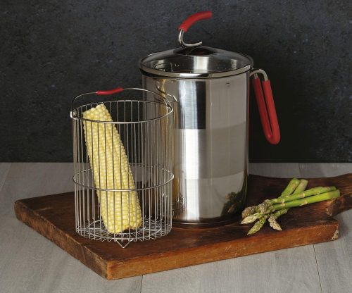 Glass Lid Pot with Steam Basket