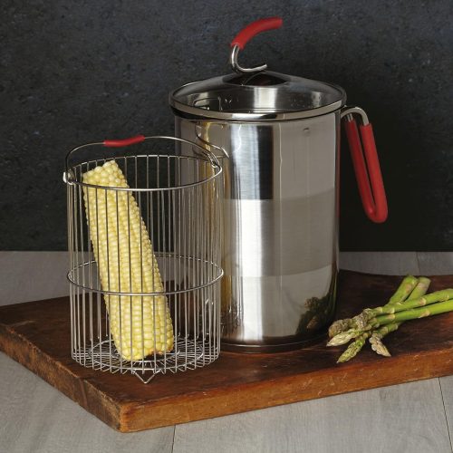 Glass Lid Pot with Steam Basket