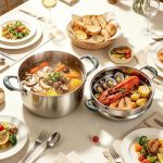 Stainless Steel Steamer Pot with Glass Lid
