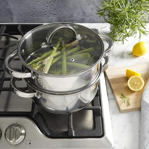 Stainless Steel Dutch Oven with Steamer